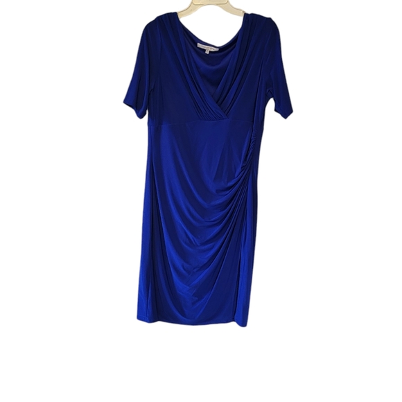 Evan Picone Blue dress sz 16 - Picture 2 of 7